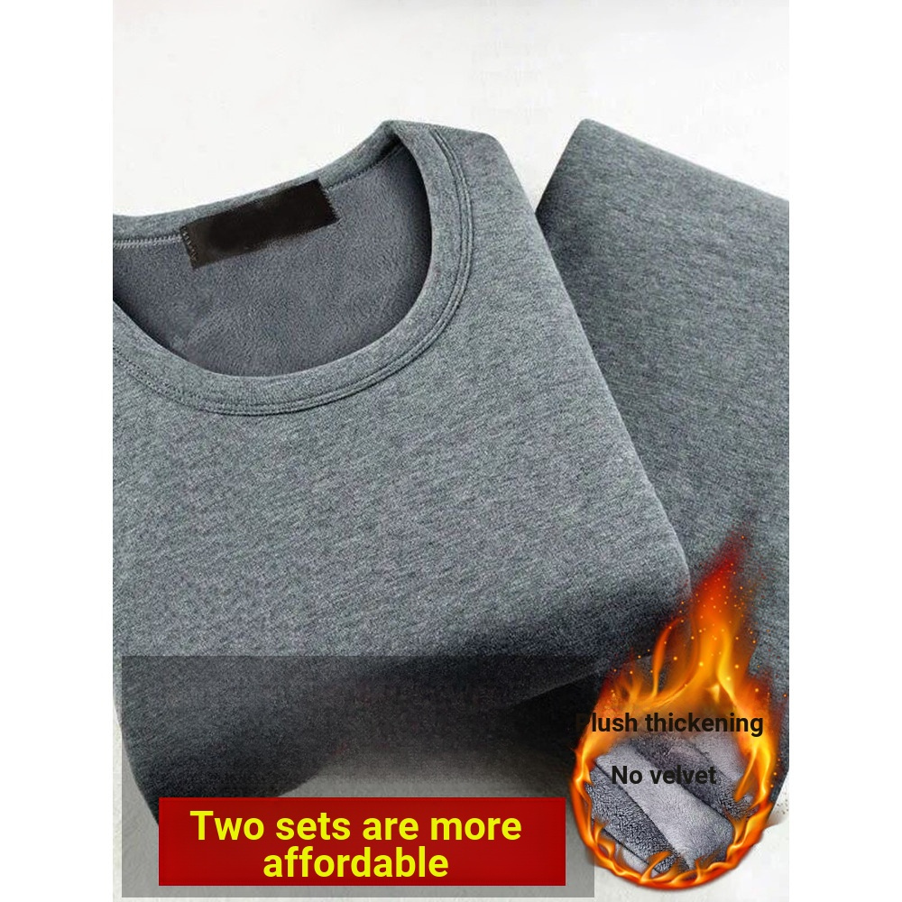 Roupa interior térmica masculina forro de lã engrossado inverno auto-aquecimento à prova de frio adolescente estudante r