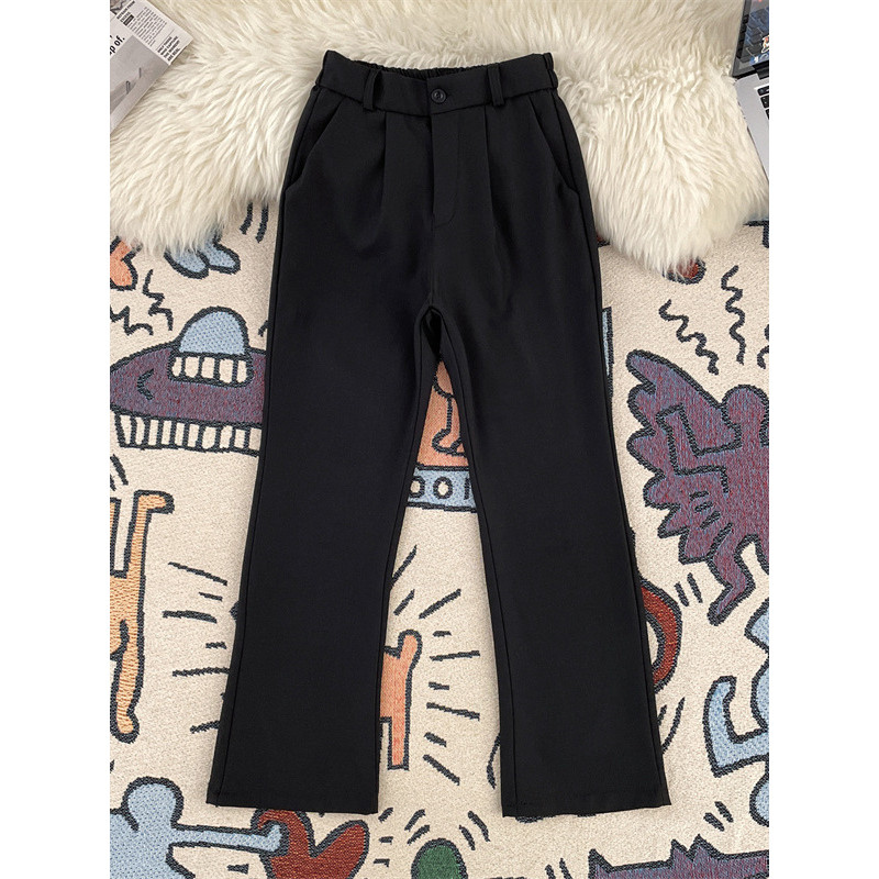 Calças de terno de Micro-pernas de rua pesada homens verão americano solto Drape calças retas All-Match rufião bonito Re