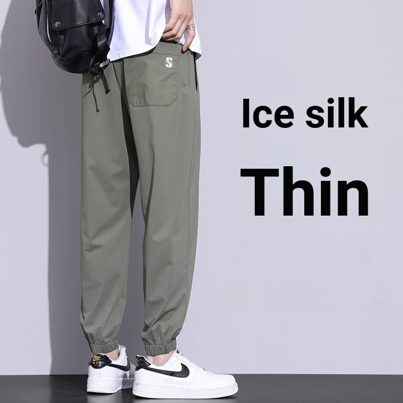 Moda esportiva meninos calças casuais novo estilo solto-Legging tornozelo comprimento tornozelo calças de verão estilo f