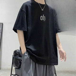 100% algodão casal usar camiseta de manga curta masculino estudante na moda versão coreana verão novo estilo solto em to