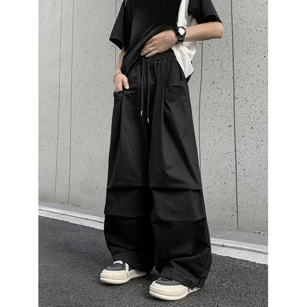 Americano hiphop paraquedista macacão masculino feminino verão ao ar livre jaquetas casuais Street Wear solto perna larg