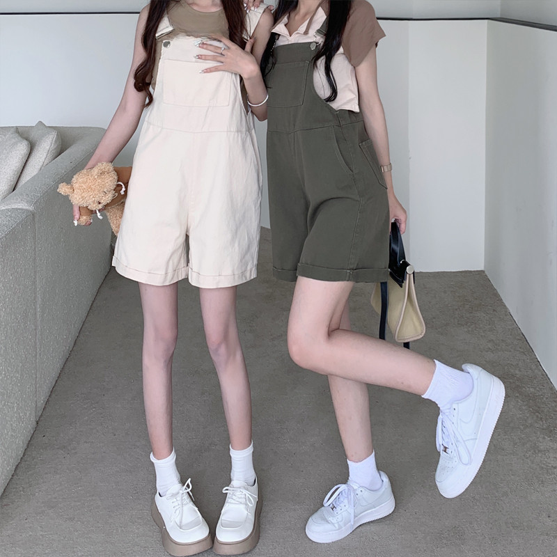 Tamanho grande gordura mm Denim macacão Shorts feminino outono 2026 novo estilo Retro macacão Design sentido enrolado pe