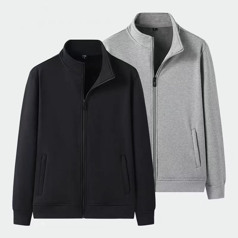 Gola moletom masculino 2026 primavera outono solto Casual roupas esportivas tamanho grande zíper Cardigan topo outono ja