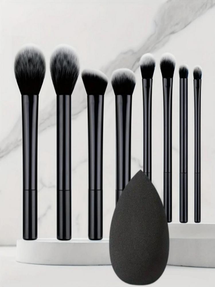 Conjunto De Pincéis De Maquiagem Para Iniciantes , 8 Peças , Ultramacios Blush E Sombra , Kit Completo Faciais