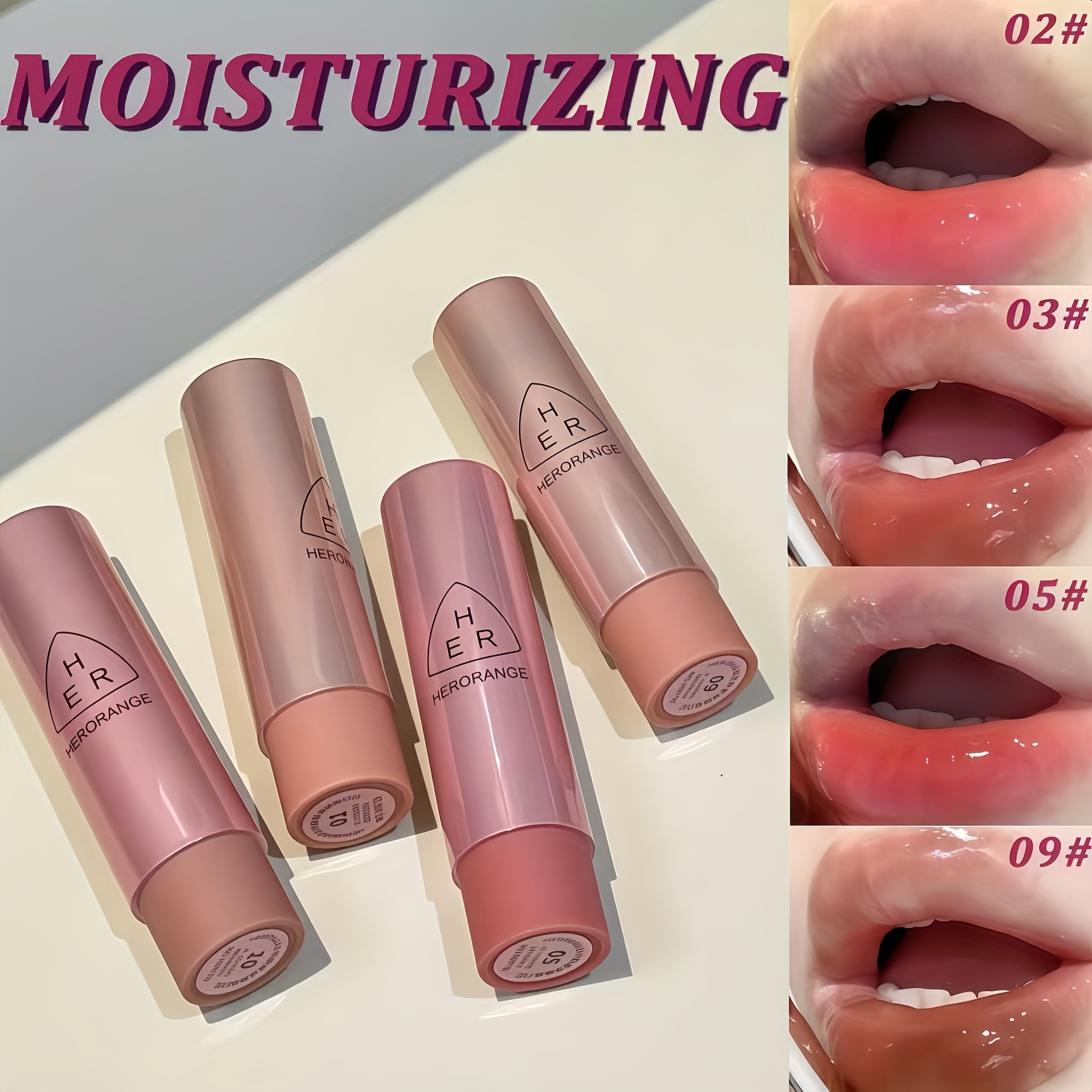 Batom Hidratante Heorange Water-gloss Barato, À Prova D'água, Longa Duração, Maquiagem KOREANA
