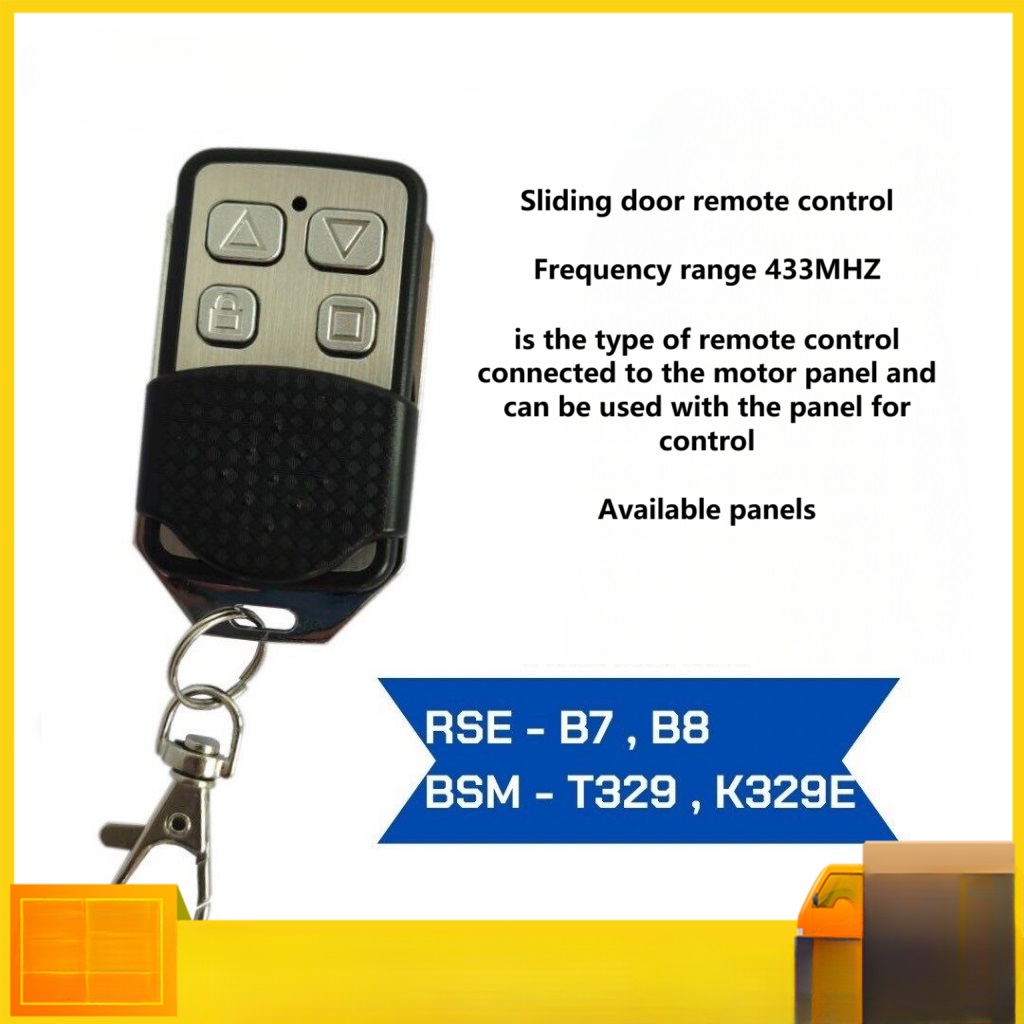 Controle Remoto Universal Automático 433MZH Para Obturador De Rolamento De Porta Doméstica Deslizante Fácil Operação