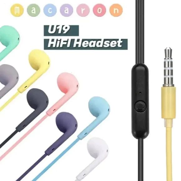 Fones De Ouvido Com Fio 35mm Macaron, Coloridos, Redução De Ruído, Qualidade De Som Hifi, Estilo cartoon