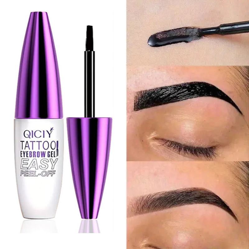 Gel De Sobrancelha Colorido-Traços Naturais À Prova D'água , Maquiagem De Fácil Aplicação