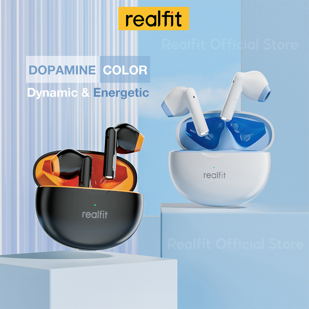 Realfit F2 Fone De Ouvido Bluetooth Excelente Sem Fio Baixo Com Microfone Colorful Matching 5H Long Playback