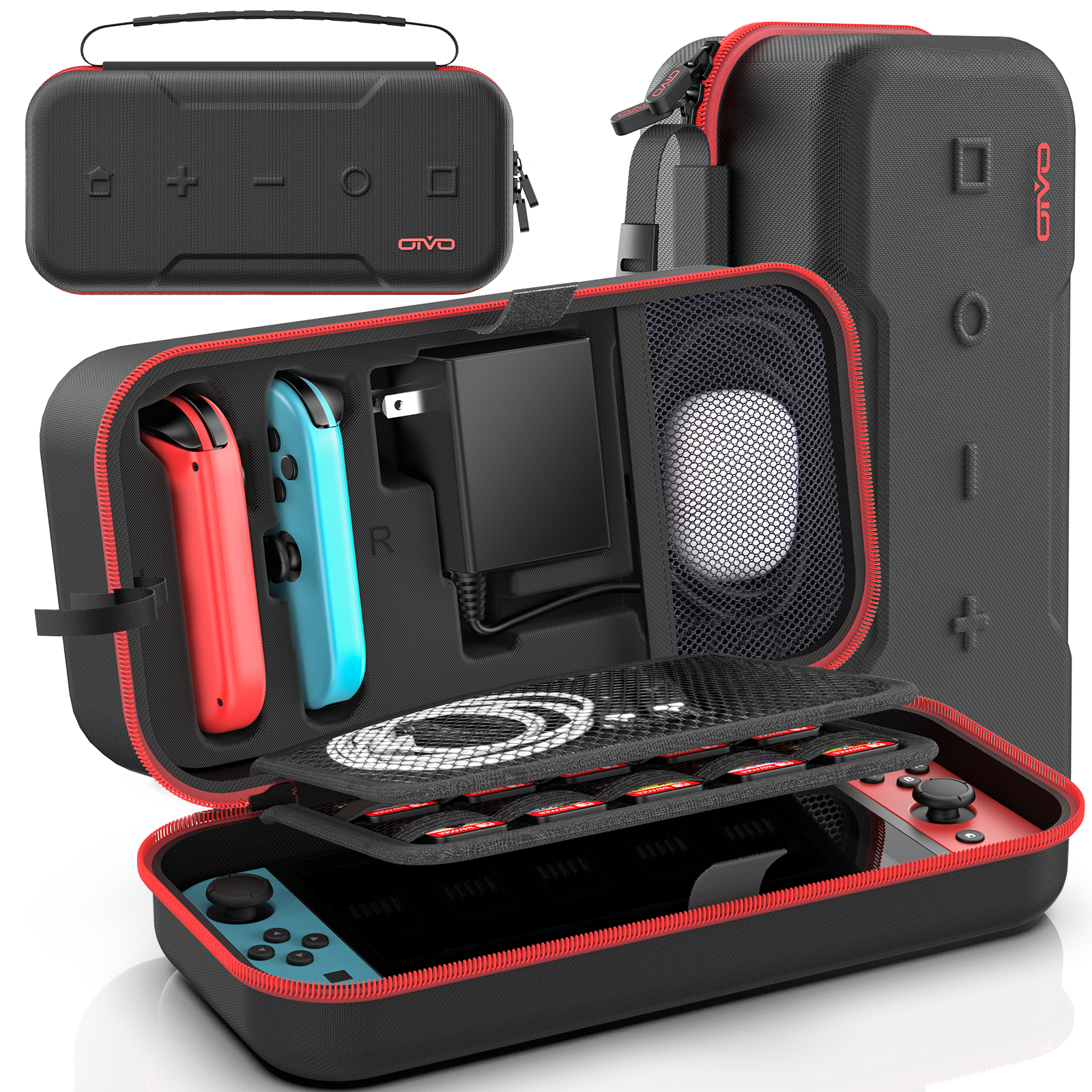 OIVO Capa de Proteção em Eshell Duro com Capacidade Alta para Nintendo Switch & Switch OLED, Bolsa Portátil para