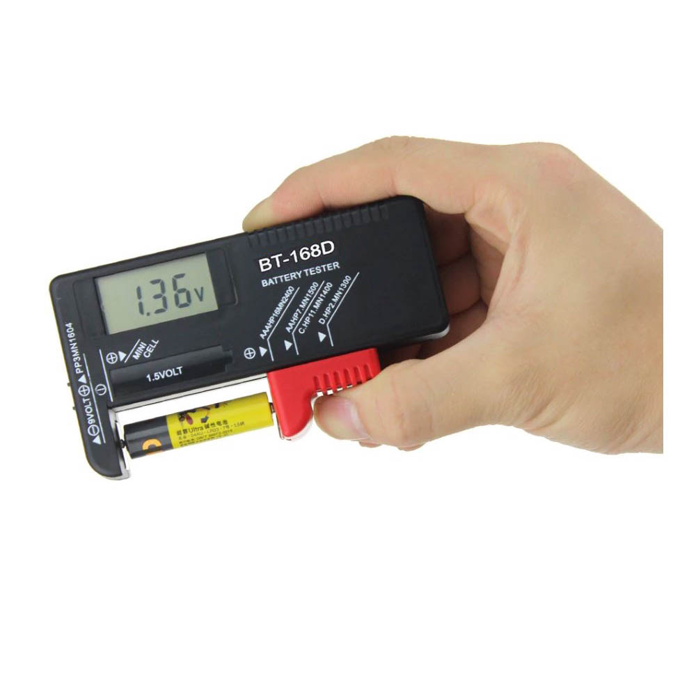 Um Conjunto De Testador De Bateria Digital , Instrumento De Medição De Capacidade De Teste De Tensão Universal BT-168 Pa