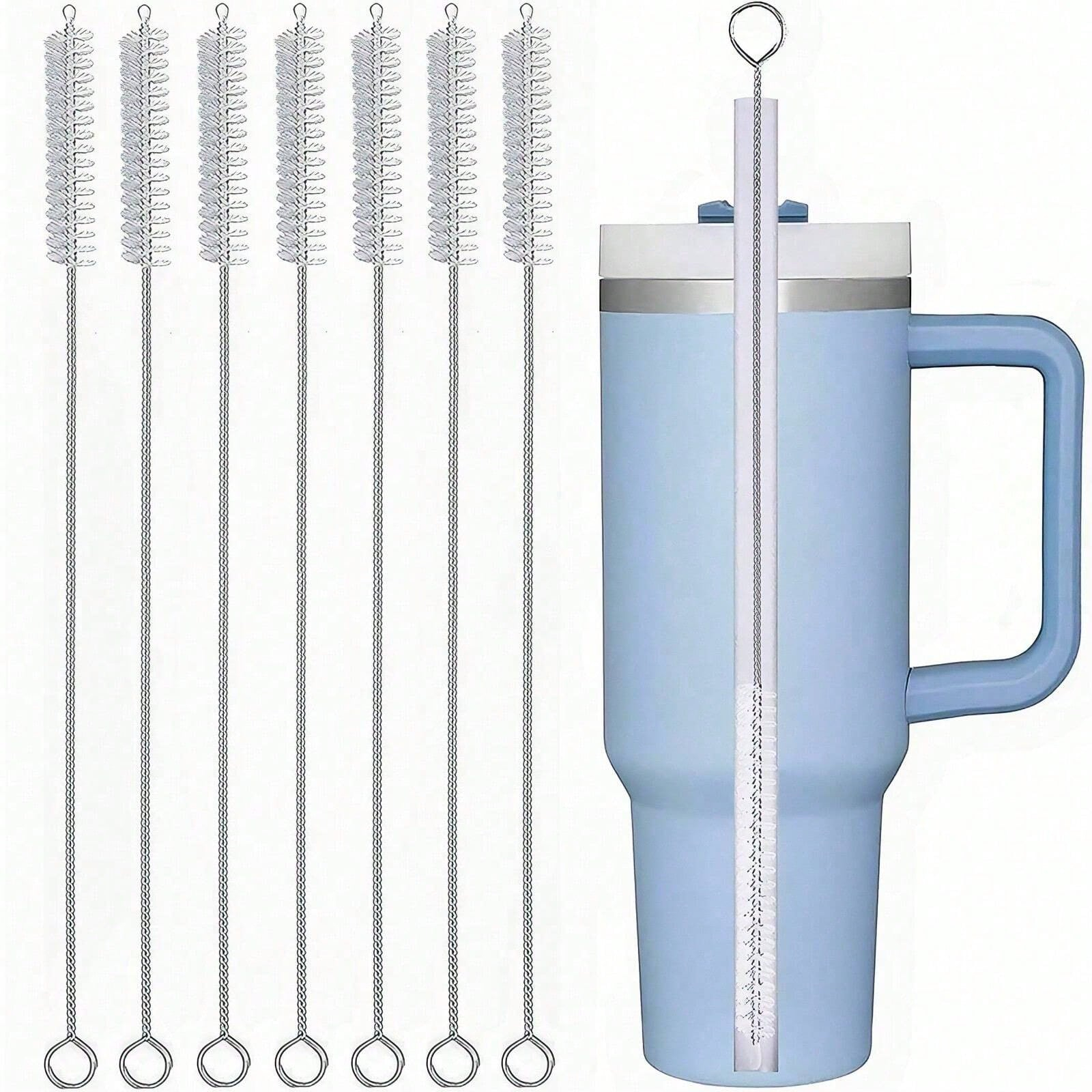 Conjunto De Escova De Limpeza De Copo E Canudo Reutilizável De Cinco Peças-Ideal Para Copos De 40/30/20 Onças Uso Extern