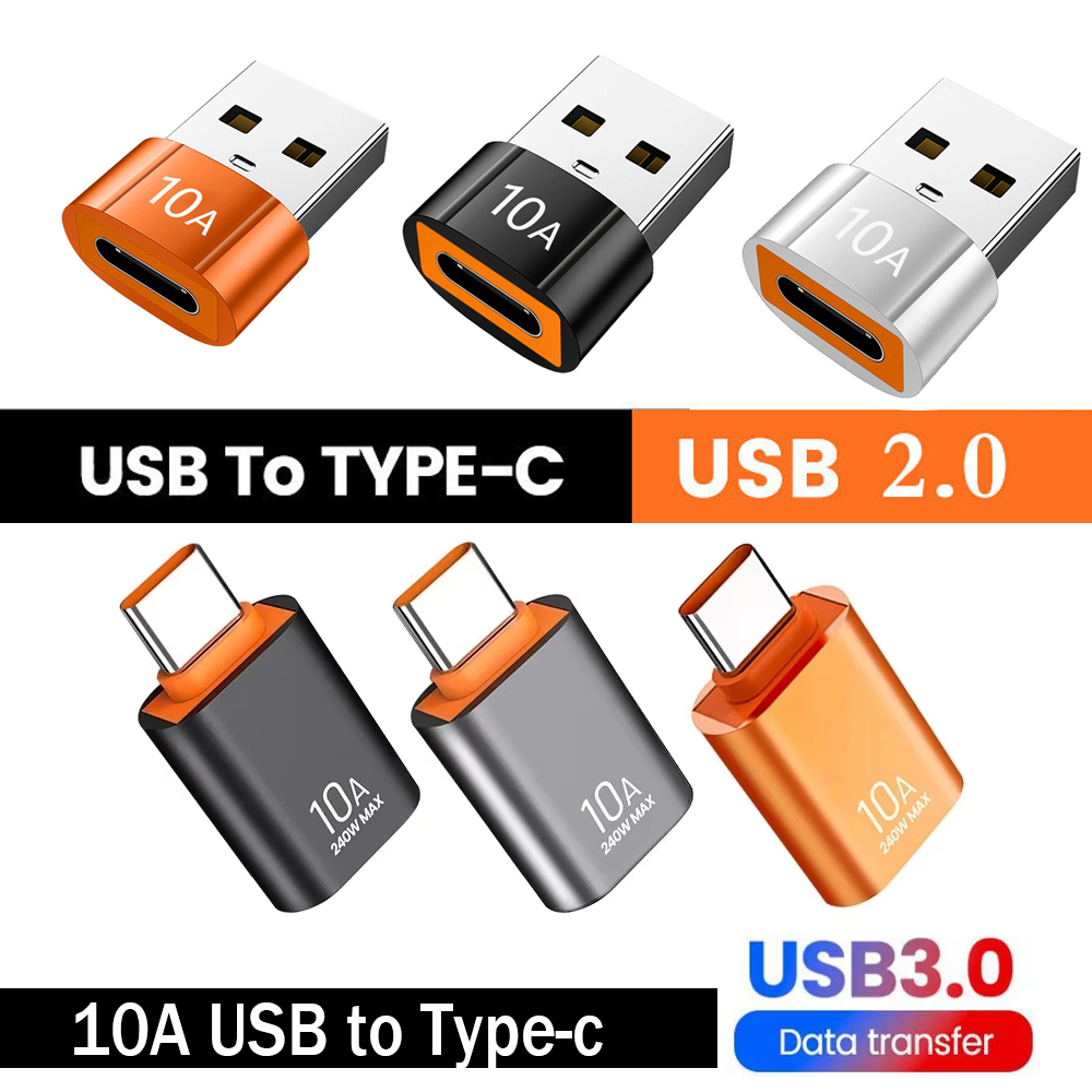 Conversor Usb 3.0 para Type-c Adaptador Otg Carregamento Rápido Masculino Usb-c para Fêmea para Laptops e Smartphones