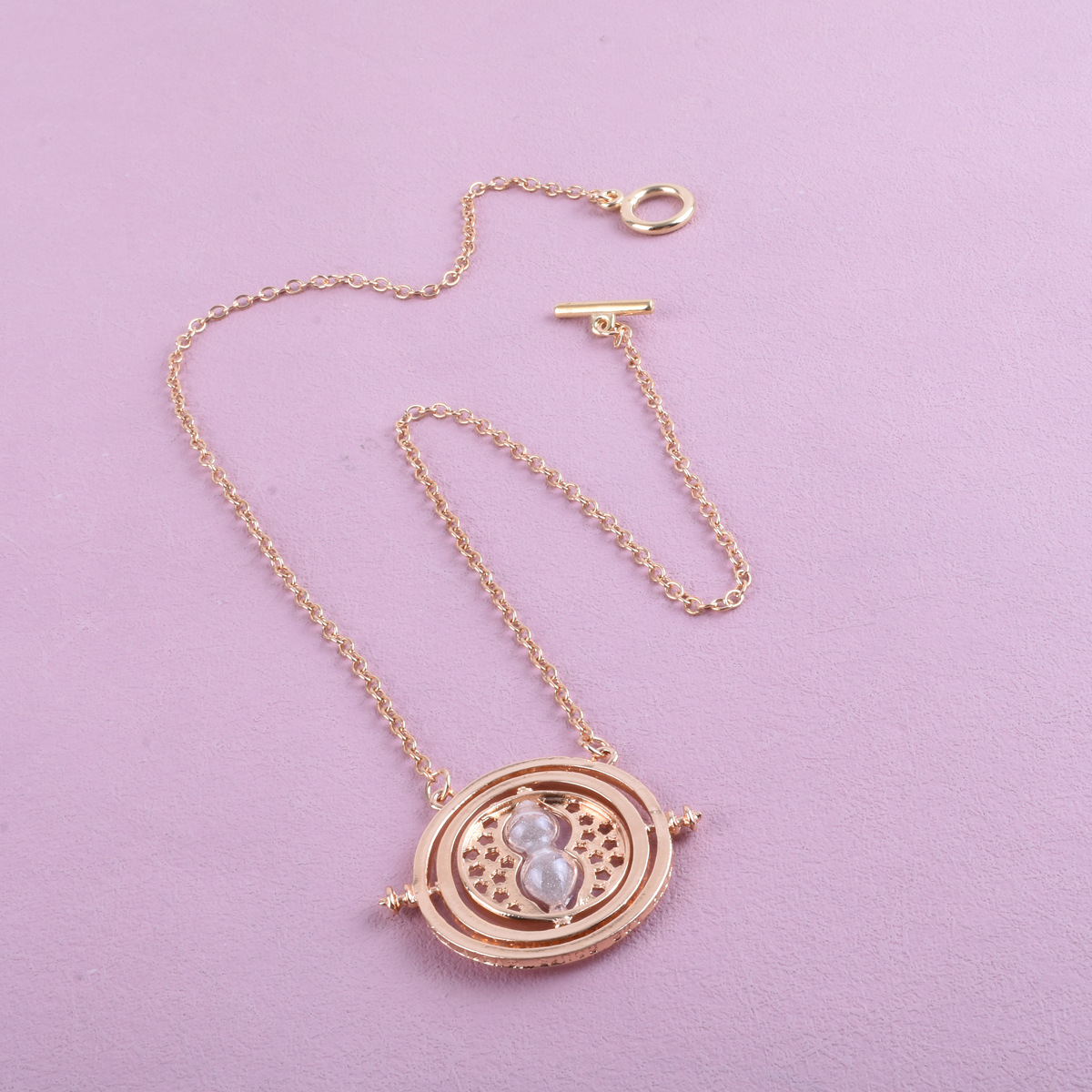 Colar De Ampulheta Harry Potter Time Turner Joias Exclusivas De Comércio Exterior