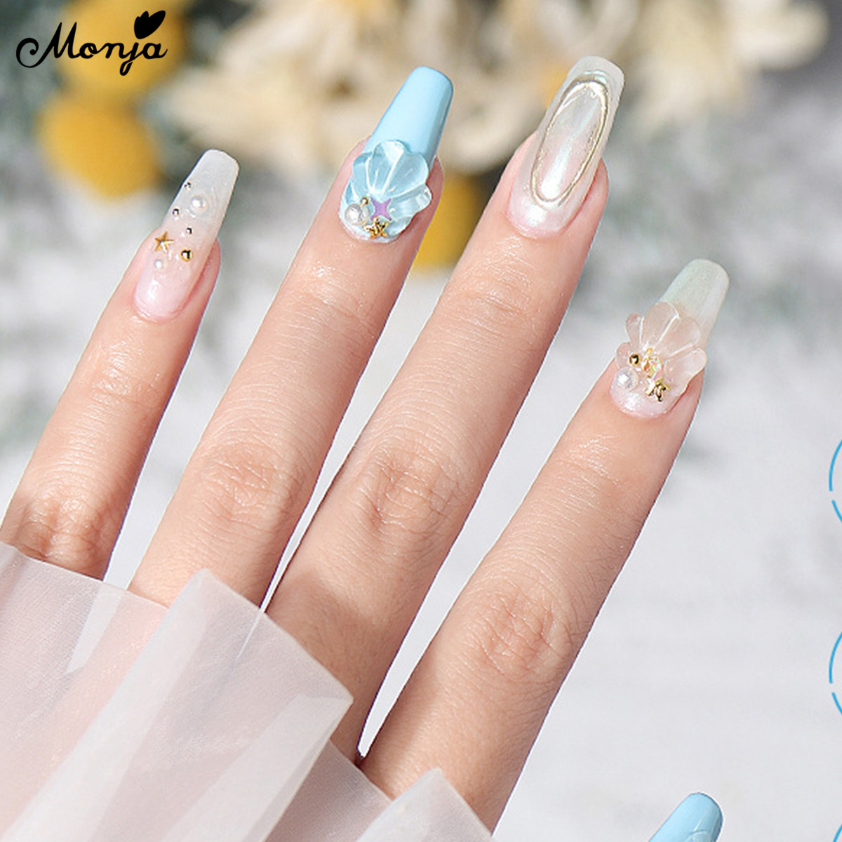 Pincel de Arte de Unhas de Silicone Monja para Gel UV, Caneta de Modelagem 3D em Poli, Escultura em Relevo, Pontilhado · foto 2