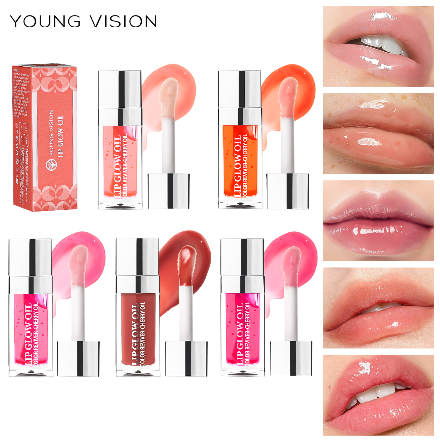 Óleo Labial Young Vision Mel: Realça e Hidrata com Brilho de Vidro, Toque Macio e Radiância Natural – Maquiagem Oficial · foto 2