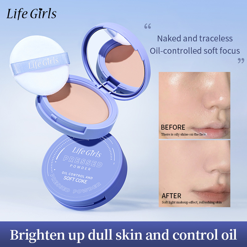 Pó Facial Life Girls à Prova d'Água e Suor, Modifica o Tom de Pele e Ilumina de Forma Natural.
