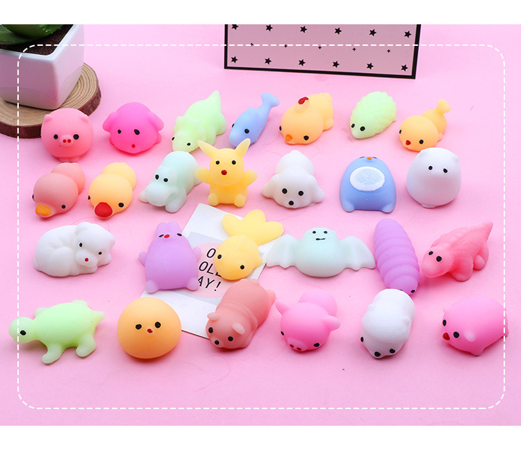 Hot-50pcs Mochi Squeeze Toys-Conjunto Macio Para Alívio Do Estresse Crianças E Adultos