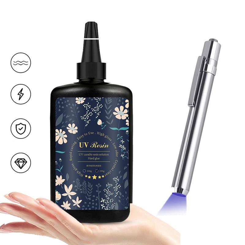 Cola Dura UV Inodora L 100g-Cristalina Para Reparo De Joias E Telefones DIY | Adesivo Alternativo E7000 T7000 B7000