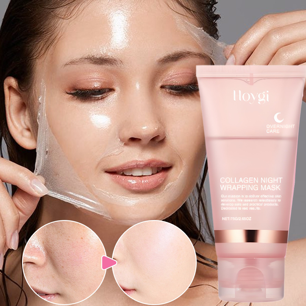 Máscara De Embrulho De Colágeno Noturno Coreano-Rejuvenescer , Hidratar E Iluminar ! Melhorar A Elasticidade , Combate R em Oferta na Shopee