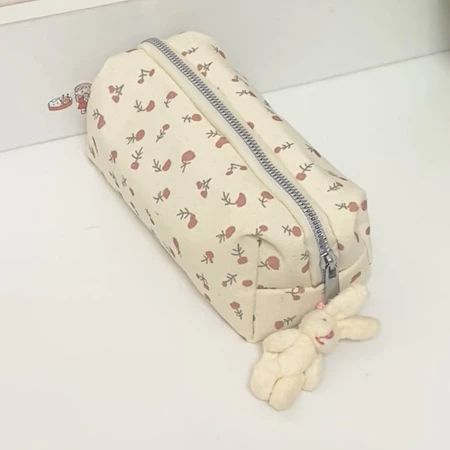 Ins Pequeno Saco De Lápis floral Fresco Maquiagem De Alto Valor Grande Capacidade Multifuncional Caso Armazenamento