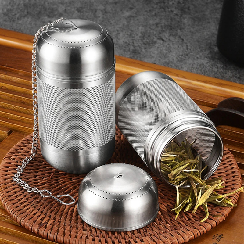Filtro De Chá Infusor De Aço Inoxidável Deixa Especiarias Bolas De Tempero Teapot Fine Mesh Coffee Filter Teaware