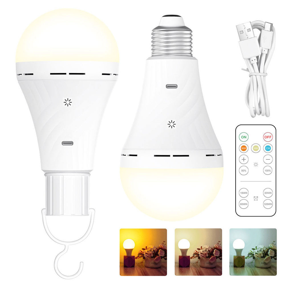 Lâmpada LED USB 10W, Recarregável T076, Emergência Quente com Temporizador para Arandelas Sem Fio.