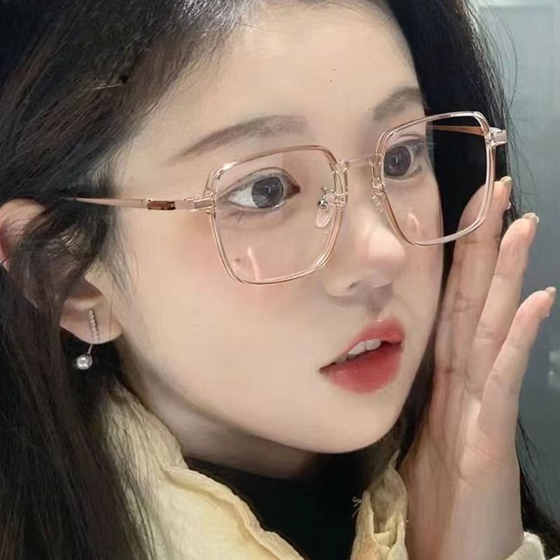 Óculos Fotocromáticos Lentes De Transição De Armação Grande Anti Radiação Unissex 2025 Estilo Coreano