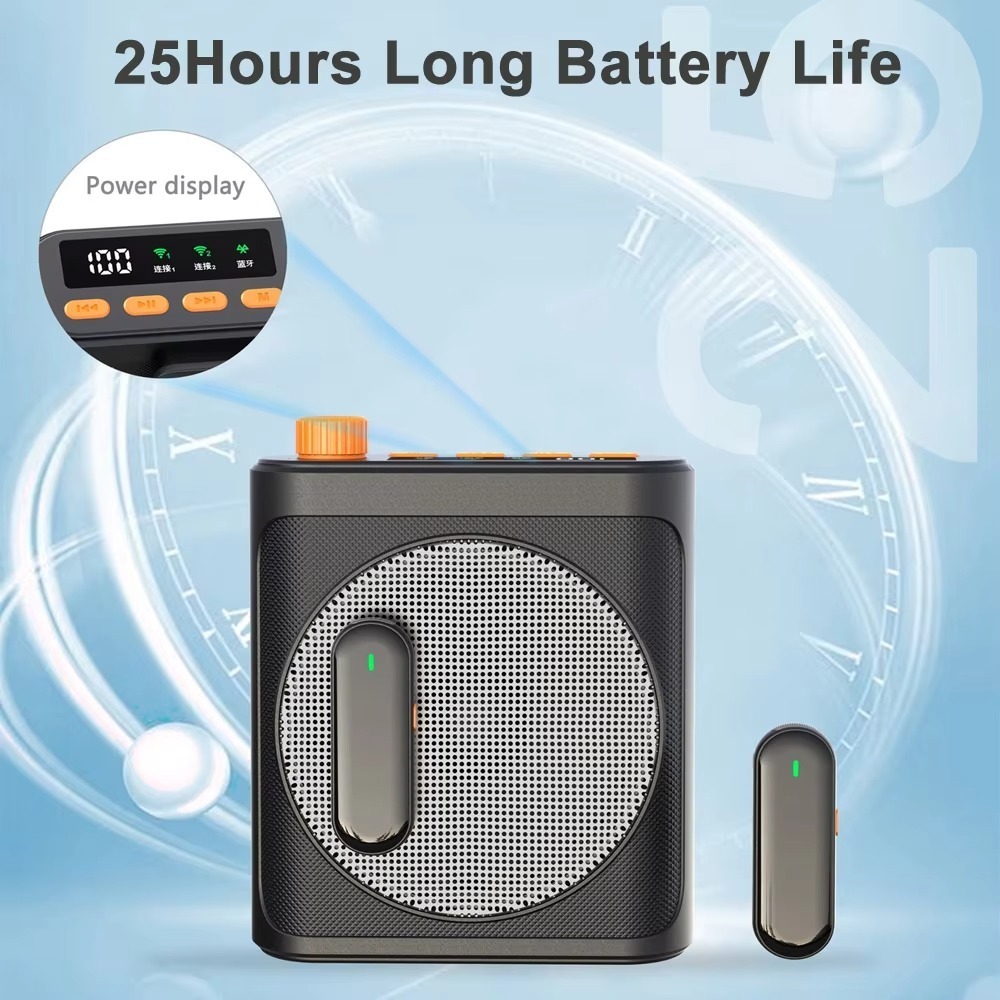 Amplificador De Voz De Microfone Sem Fio M29 Com De Lapela Bluetooth USB Para Guia De Entrevista De Ensino