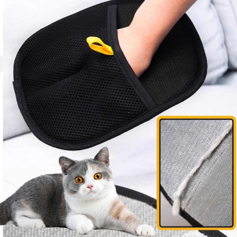Luva De Limpeza Para Cães E Gatos Roupas De Carpete De Sofá | Luvas Removedoras De Pêlos De Animais De Estimação Escova