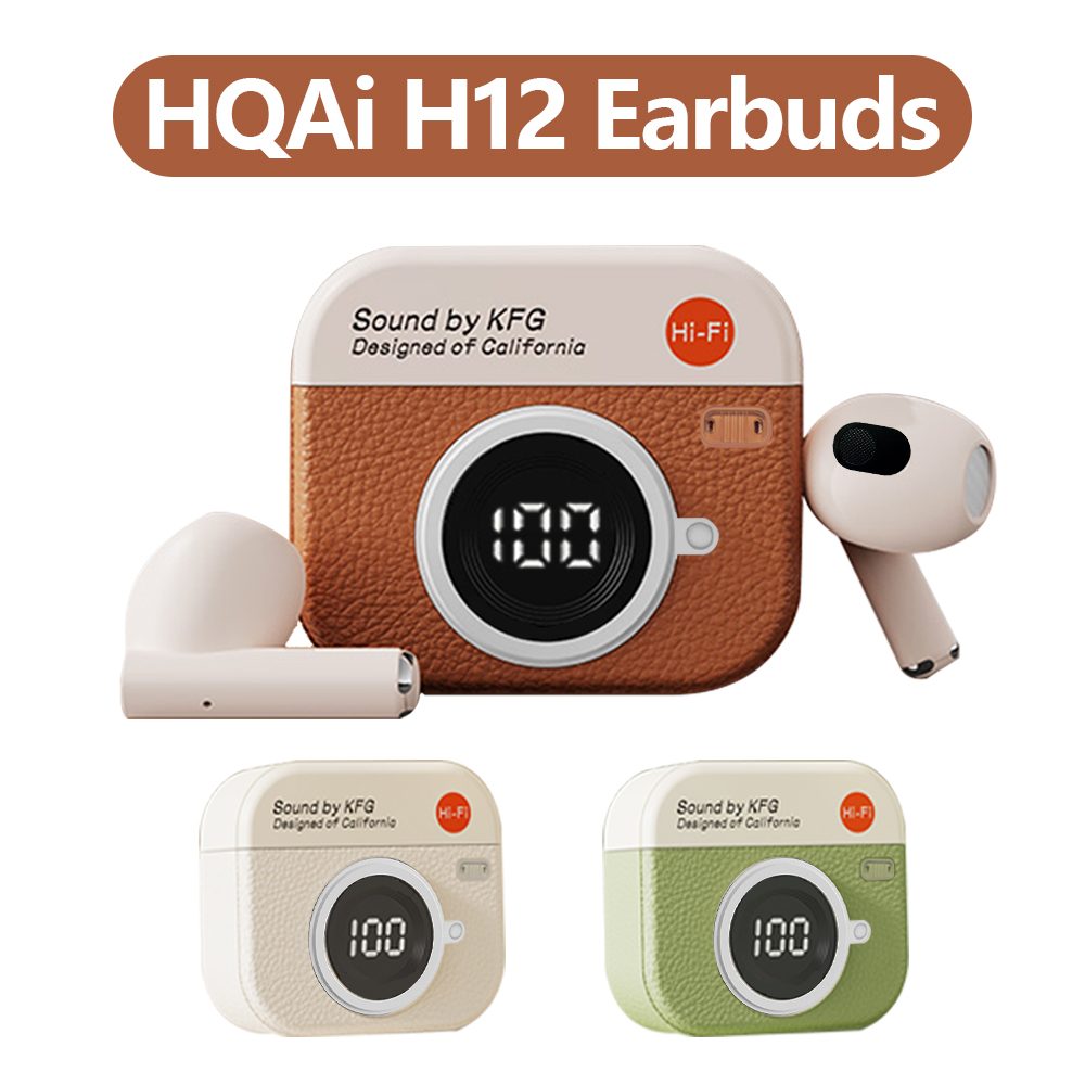 HQAi H12 Fones De Ouvido Com Microfone Embutido À Prova D'água Para iPhones Dispositivos Móveis Touch Conter Cancelament em Oferta na Shopee