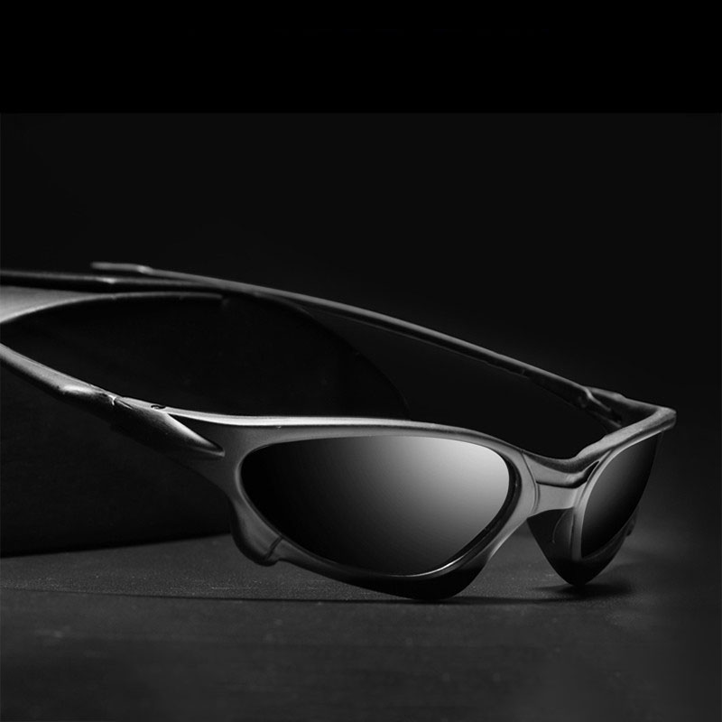 Óculos De Sol Retrô Masculinos – Armação Leve Com Proteção UV Para Motocicleta/Ciclismo