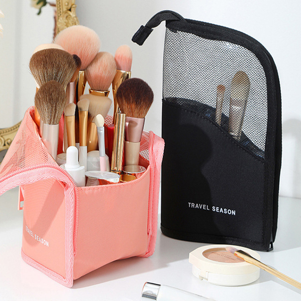 Bolsa De Armazenamento De Pincéis De Maquiagem Para Viagem-1 Pacote , Portátil , Multifuncional E Ferramenta De Beleza D