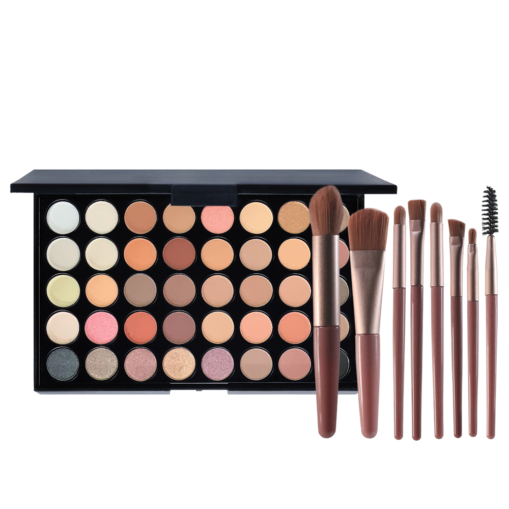 Paleta de Sombras com 40 Cores - Acabamento Matte e Shimmer, Alta Pigmentação, Efeito Esfu...