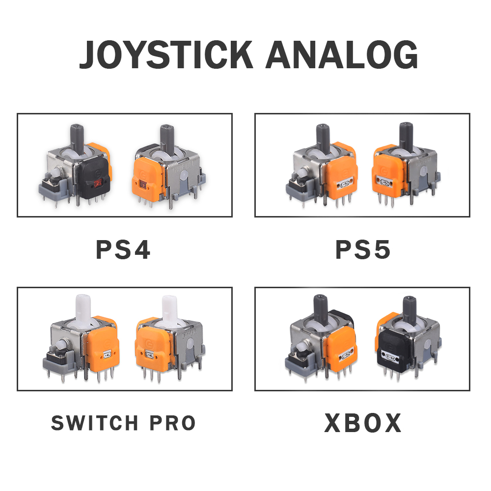 Novo controlador de substituição com efeito Hall para joystick para PS4/PS5/Switch Pro/Xbox, peças de sensor analógico