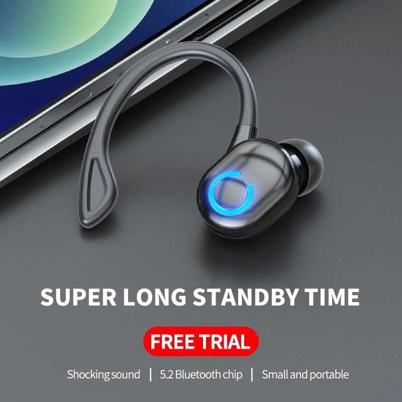 X10 Fone De Ouvido Sem Fio Toque Estéreo Único Fones Gamer Negócios Bluetooth Compatível 5.2 Esportes À Prova Dwaterproo