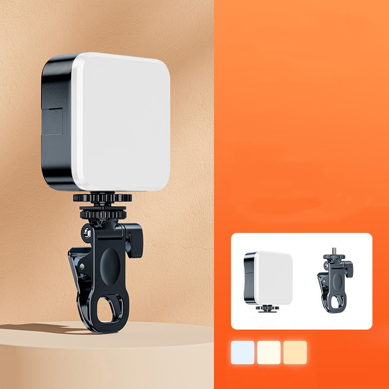 Mini Câmera De Vídeo LED Portátil Lâmpada Noturna 6000k Compatível Com Vários Dispositivos...