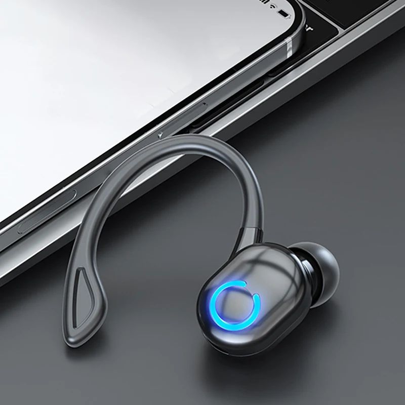 Fones de ouvido Bluetooth sem fio para esportes, corrida, com redução de ruído e som HiFi estéreo.