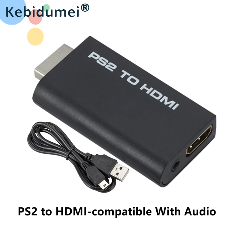 [Shopee Choice] Conversor De Vídeo Compatível Com PS2 Para HDMI 1080P Compatibilidade De Saída De Áudio De 3.5 Mm 480i/4