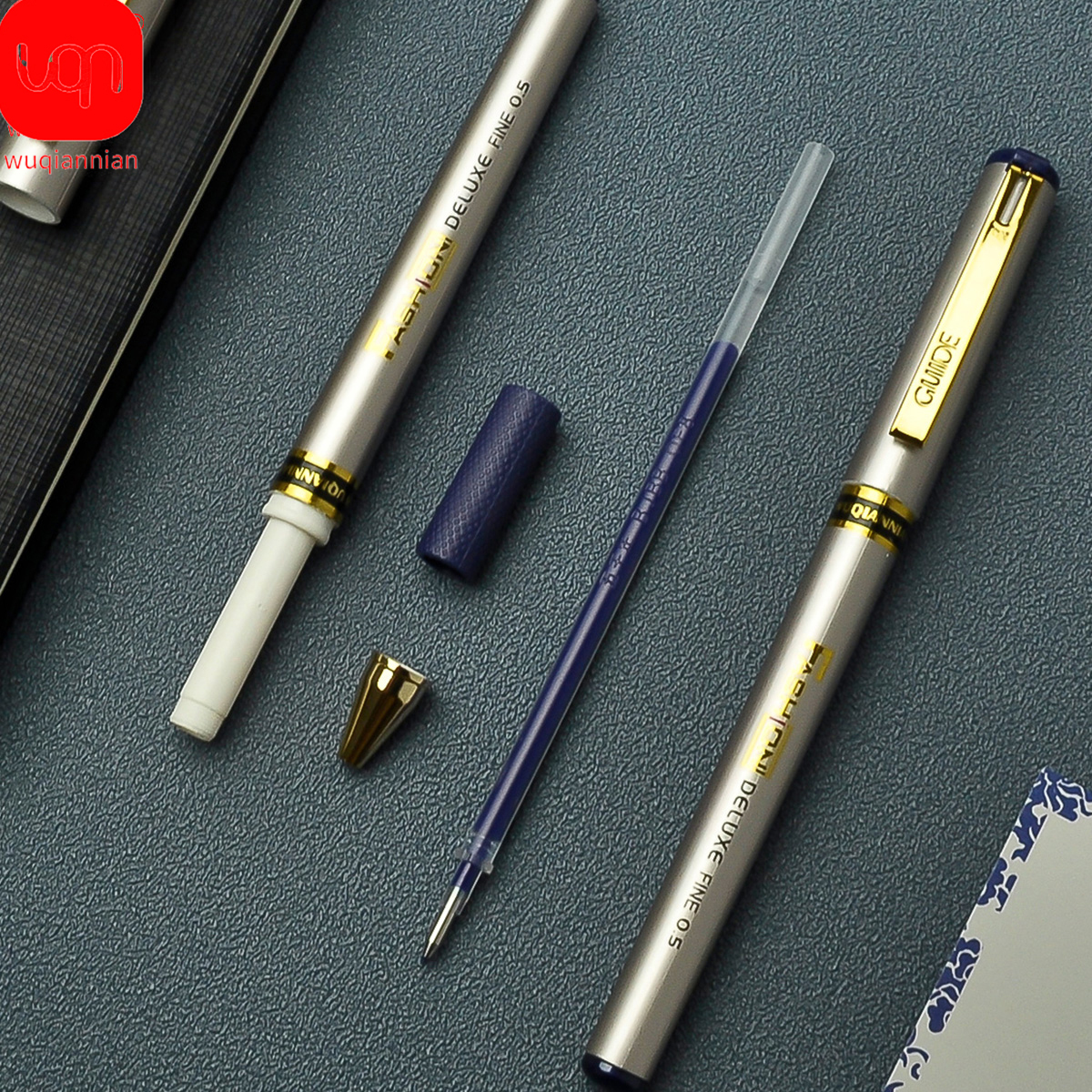 Caneta Adesiva À Base De Óleo De Três Cores 0.5 Mm , Tinta Central Substituível , Material Escolar De Papelaria