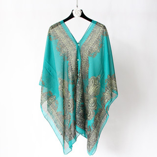 Caju Europeu E Americano Estampa De Férias Xale Protetor Solar De Viagem , Moda De Verão Luz De Luxo Novo Ar Condicionado Toalha De Gaze chiffon Quarto