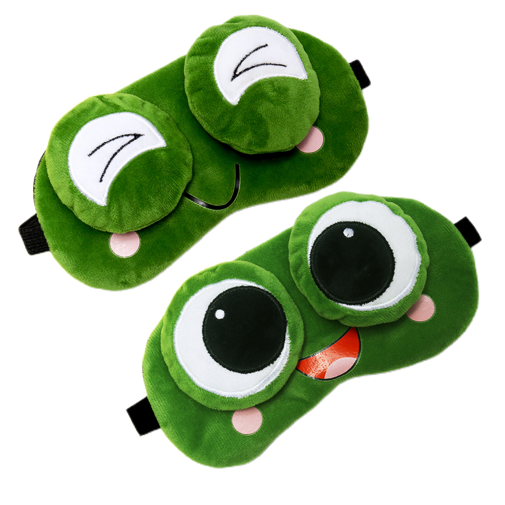 ​ Máscara De Dormir Sapo 3D De 1 Unidade-Venda Blackout Para Descanso De Viagens E Escritório , Ajuste Universal