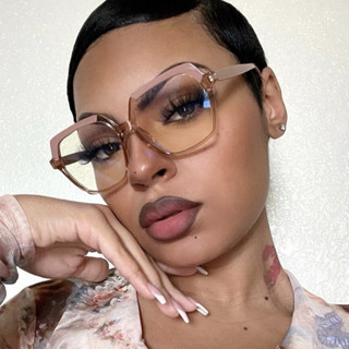 Correspondência de cores européia americana Irregular Anti-azul Óculos Claros Lisos Novo Estilo de Moldura de Óculos de Moda ins Unique Glasses Frame Trend