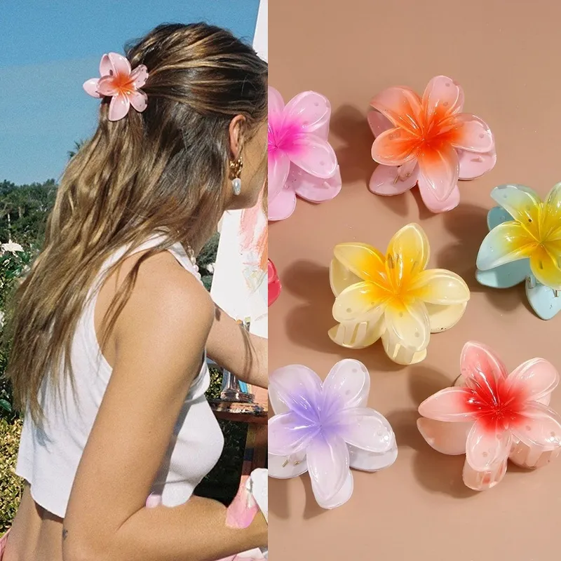 Clips para Cabelo Boho para Mulheres - Acessórios de Cabelo Coloridos com Flores para Uso ...