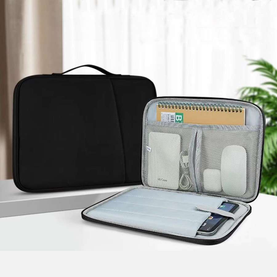 Nova Bolsa Adequada para iPad, Bolsa para Tablet, Capa para Laptop, Estojo Almofadado, Bolsa Organizadora de Mão para