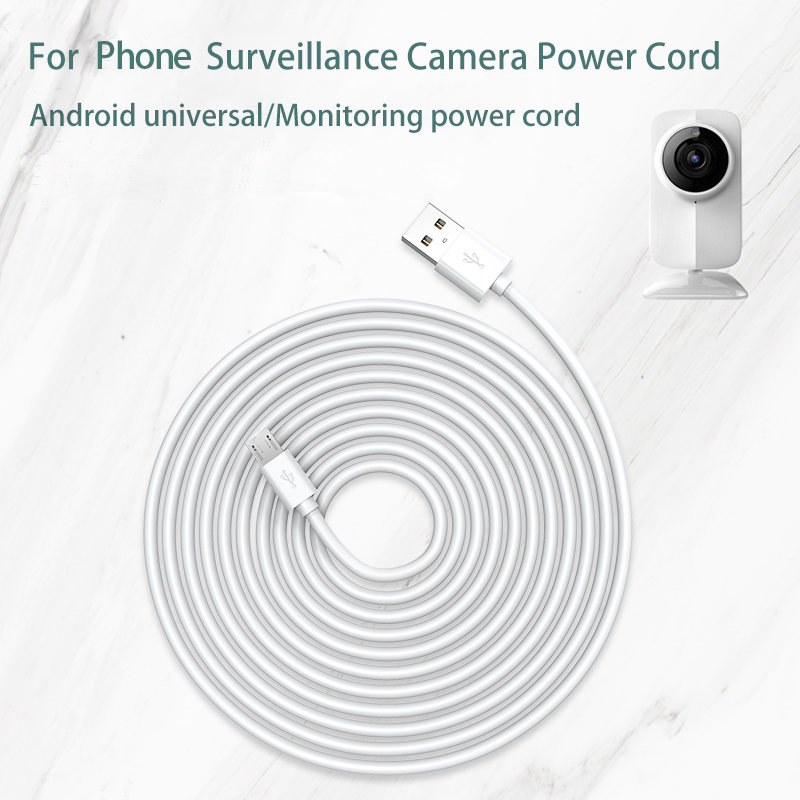 Cabo Micro USB超长1M-14M moderno para energia de Xiaomi, câmera, monitor, telefone