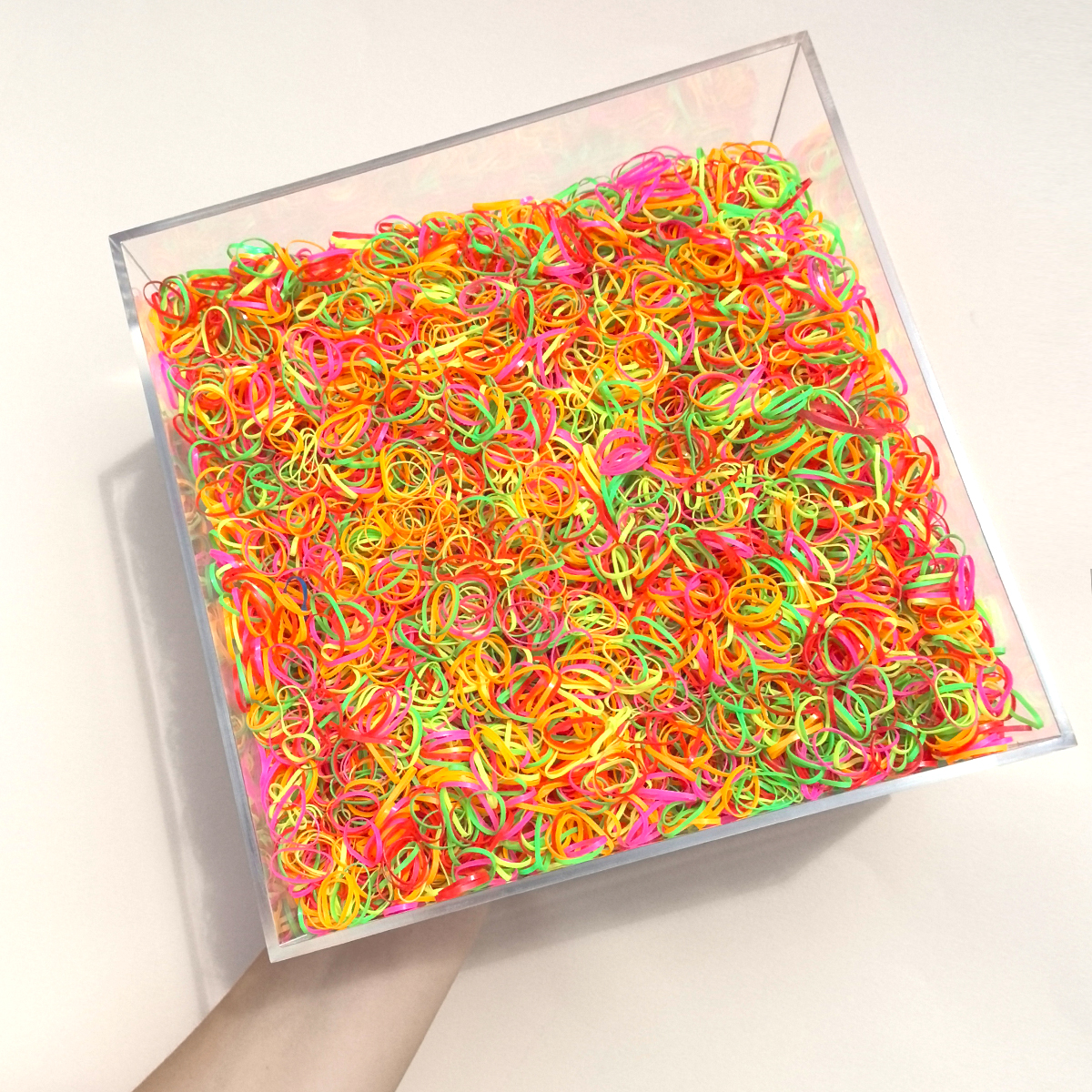 Conjunto De Elásticos De Cabelo Coloridos 500/1000 Unidades-Faixas De Borracha Macias Sem Emaranhado Para Crianças , Sup