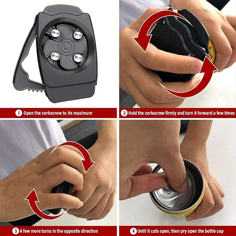 Abridor De Latas Multifuncional De Cerveja De Aço Inoxidável Gadgets De Cozinha
