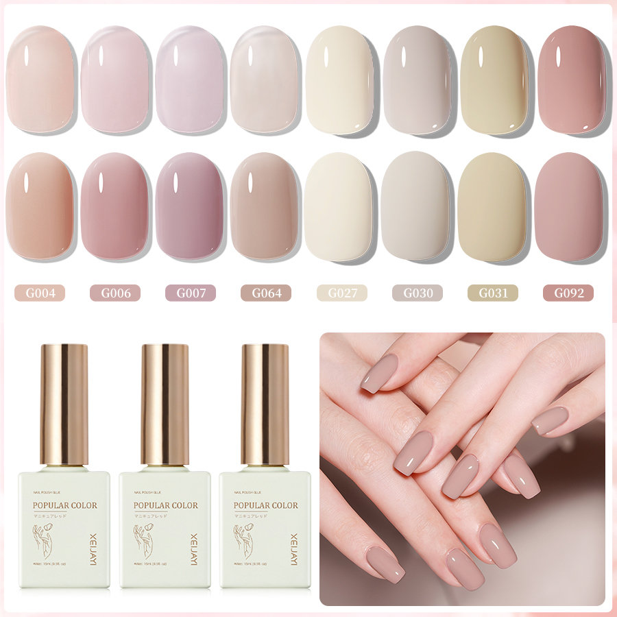 XEIJAYI 1 Peça 15ML Esmalte De Gel Popular Em Imersão LED UV Para Todas As Estações Com 8 Cores Escolher Decoração De Un