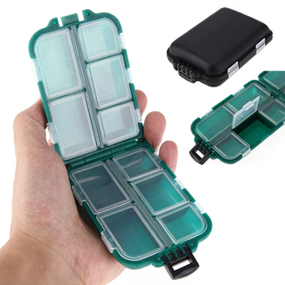 Caixa De Isca De Pesca 10 Compartimentos Anzol Organizador De Ferramentas De Dupla Face Recipiente Multifuncional em Oferta na Shopee